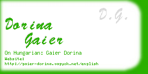 dorina gaier business card